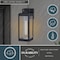 Vaxcel Kinzie 1 Light Dusk to Dawn Black Outdoor Wall Lantern Clear Glass T0566 - alternate 3